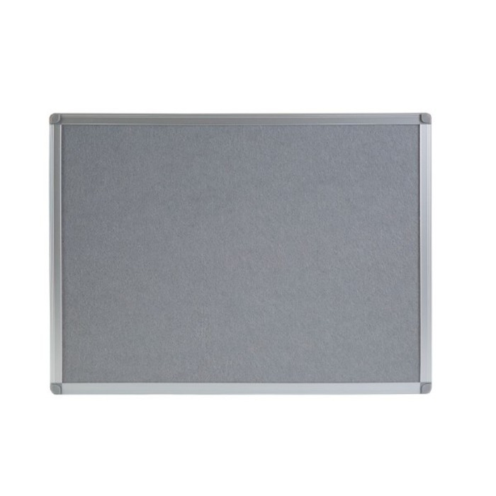 Boards Direct Felt Noticeboard Aluminium Frame 600 x 450mm GREY