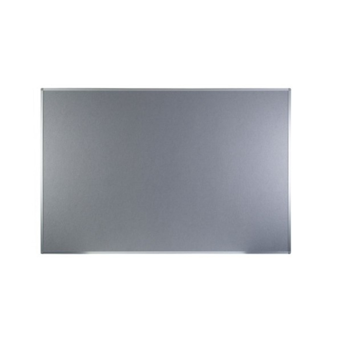 Boards Direct Felt Noticeboard Aluminium Frame 1800 x 1200mm GREY