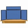 Midi Desk Top Display Stand Black Frame/BlueberryFabric