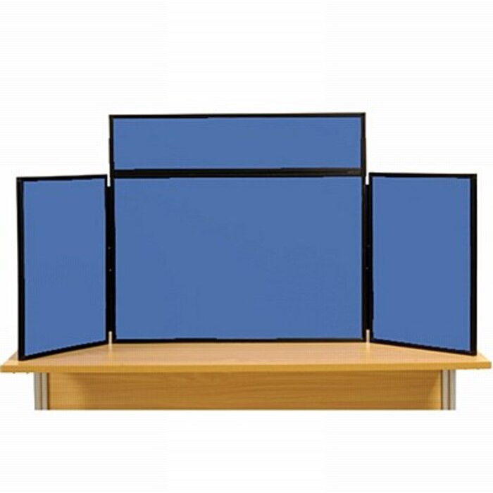 Midi Desk Top Display Stand Black Frame/BlueberryFabric