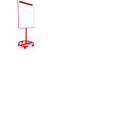 Ultramate Mobile Magnetic Flipchart Easel Red Frame