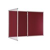 Internal Felt Tamperproof Noticeboard 1800x1200mm Burgundy