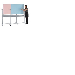 Colourwipe Mobile Board 1200 x 1200mm Blue & Pink