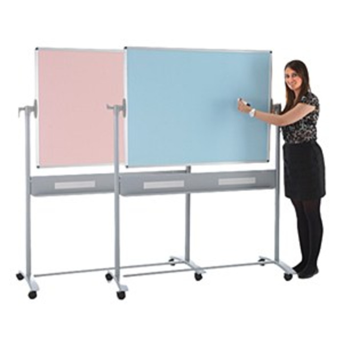 Colourwipe Mobile Board 1200 x 1500mm Blue & Pink