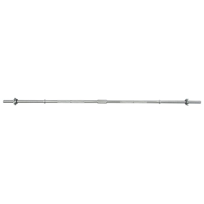 Viavito 5ft Standard Chrome Barbell Bar with Spinlock Collars