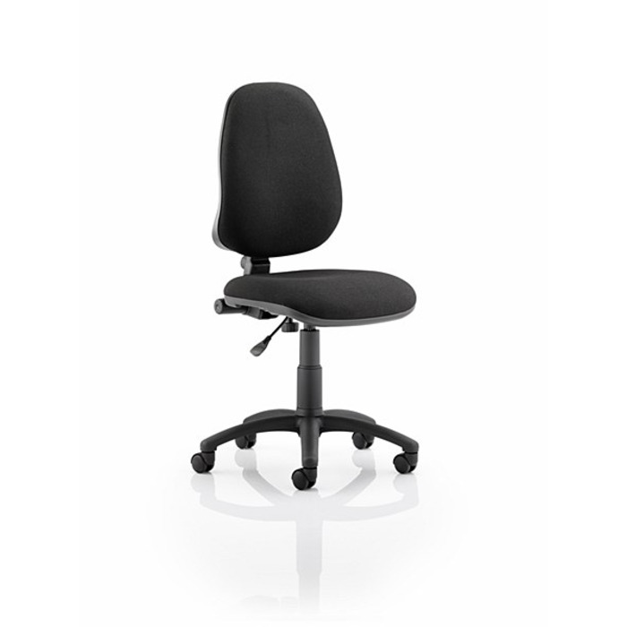 Eclipse 1 Lever Task Operator Chair Black fabric