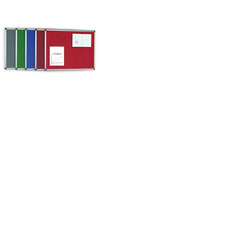 Bi-Office Felt Noticeboard Alu Frame 1500 x 1200mm Blue