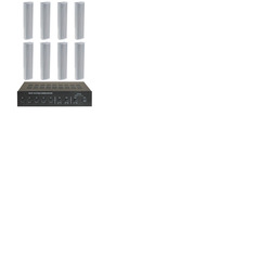 Large Column PA System - 8 Speakers
