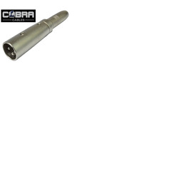 XLR Male to 1/4" 6. 35mm Jack Socket Adapter - Stereo Socket TRS