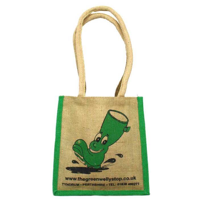 The Green Welly Stop Hessian Bag-Small