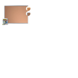 Bi-Office Cork Noticeboard and Pins