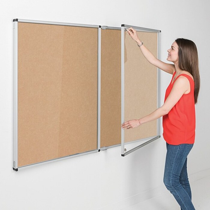 Eco-Colour Resist-a-Flame Tamperproof Noticeboard 2400 x 1200mm NATURAL