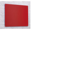Wall Mounted Glass Board 1800 x 1200mm Red