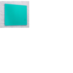 Wall Mounted Glass Board 1000 x 650mm Turquoise