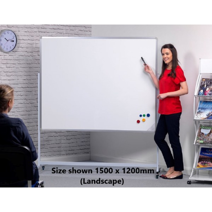 Mobile Double-Sided Whiteboard
