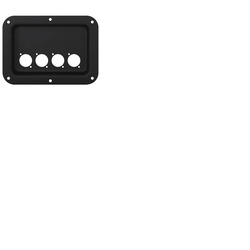Speakon or XLR Mounting Plate Recessed Black