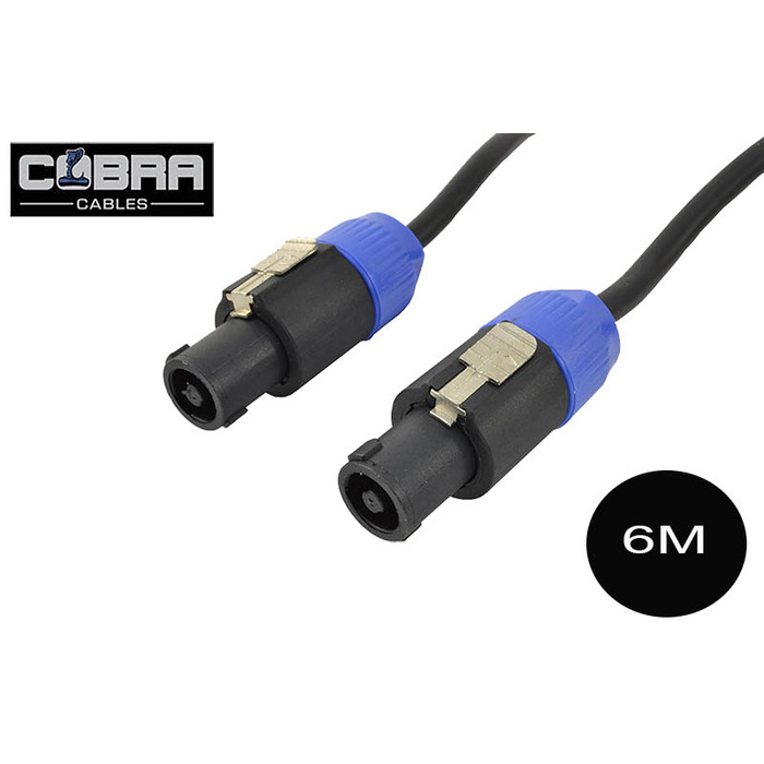 Speaker Lead 4 Pole, Universal Speaker to Speaker 6m