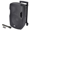 10" Portable PA Speaker Battery Powered with Radio Mic and Bluetooth