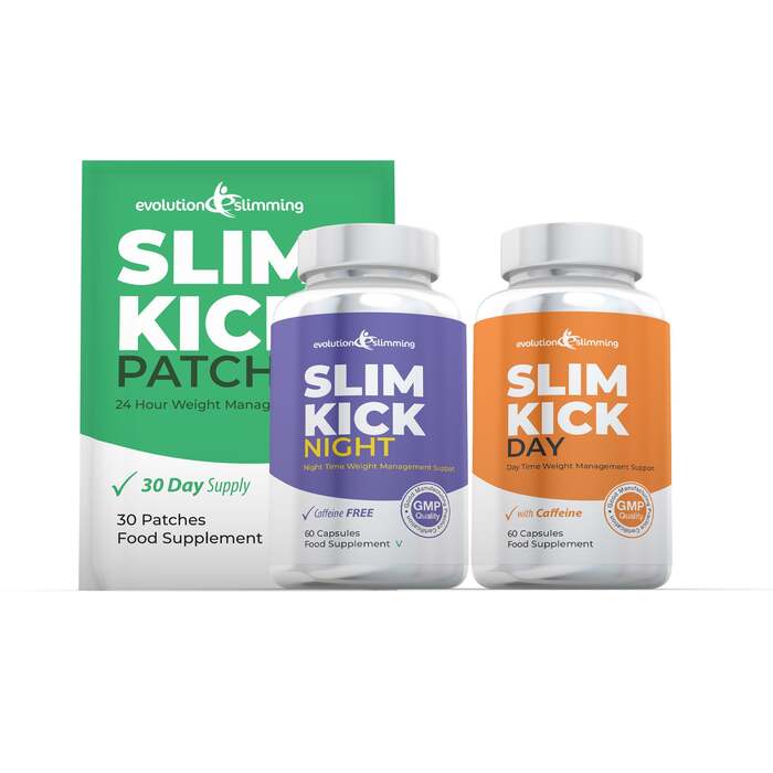 Slim Kick Day, Night & Patch 24 Hour Weight Management Combo - 1 Month Supply
