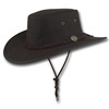 Canvas Drover Hat, Barmah Hats, Brown, L