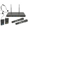 Quad UHF Handheld & Beltpack Mic System