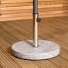 Round Granite Parasol Base