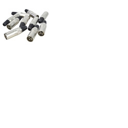 Pk 10 XLR Connector Male 3-Pin Plug For - Microphone Cable Mixer Inputs