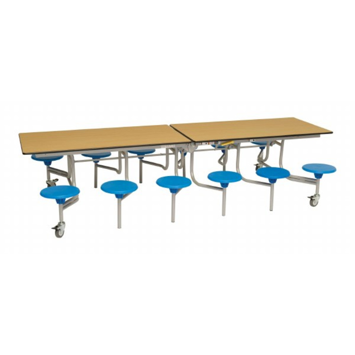 12 Seat Rectangular Mobile Folding Table