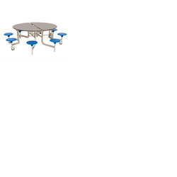 8 Seat Round Mobile Folding Table