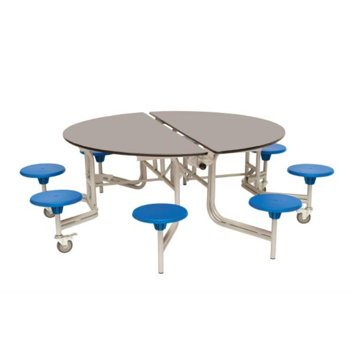 8 Seat Round Mobile Folding Table