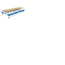 16 Seat Rectangular Mobile Folding Table