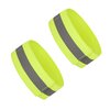 High Vis Yellow Reflective Ankle & Arm Bands For Cycling & Running