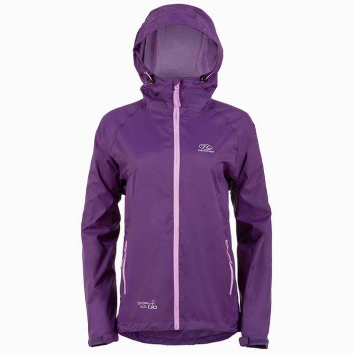 Highlander Stow & Go Waterproof Jacket-Purple-XS