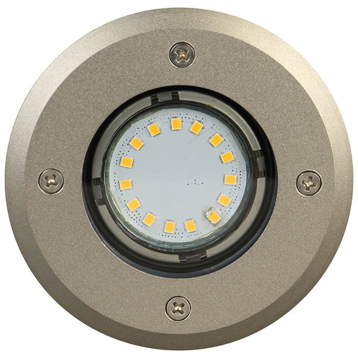 Stainless Steel Circle LED Deck Light 12V - 70x98x98