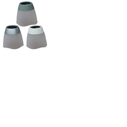Solar LED Tumbler Table Lights Pack of 12 - White, Grey & Black