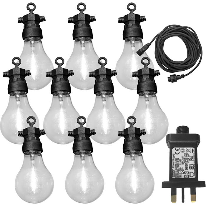 Globe Party Lights with 10 Warm