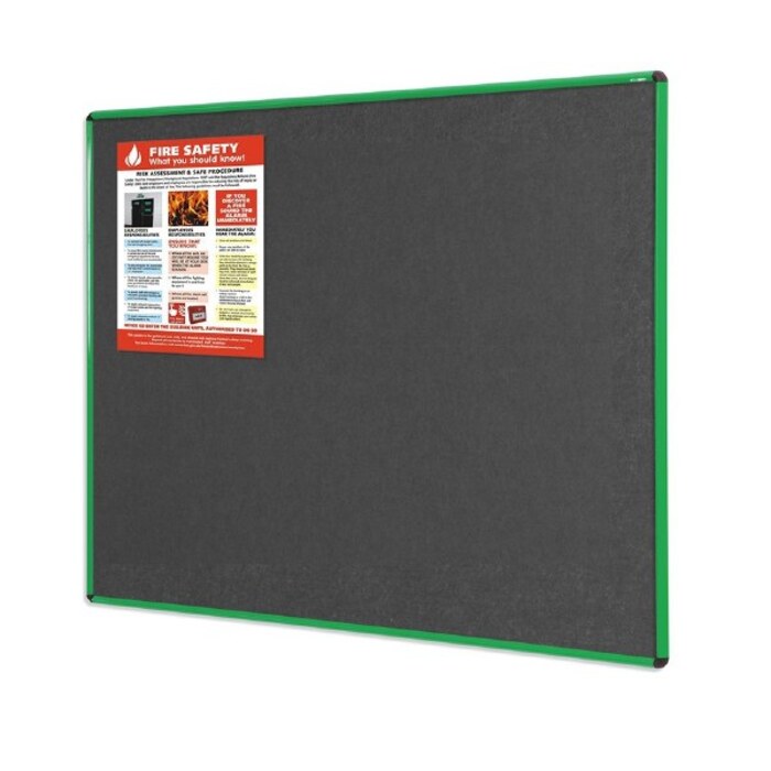 Shield Resist-a-Flame Coloured Frame Eco-Colour Noticeboard