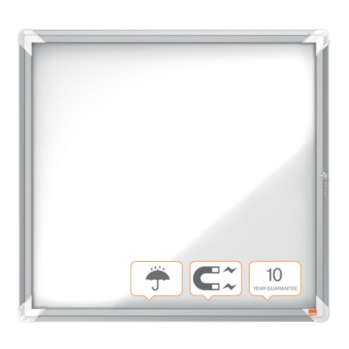 Nobo 1902578 Premium Plus Outdoor Lockable Whiteboard