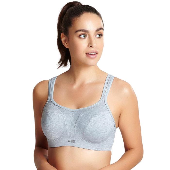 Panache Underwired Ultimate Sports Bra - Grey Marl - 28F