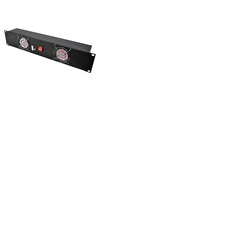 Rackmount 2U 19" Fan Panel with 2 x 80mm Prefitted Fans