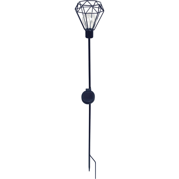 Cable Free Solar Garden Light - Diamond Wire Design - Stake Support
