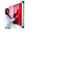 Eco-Sound Blazemaster Lockable Sliding Door Noticeboard