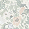Apelviken Anemone Wallpaper White Light Green Galerie 33000