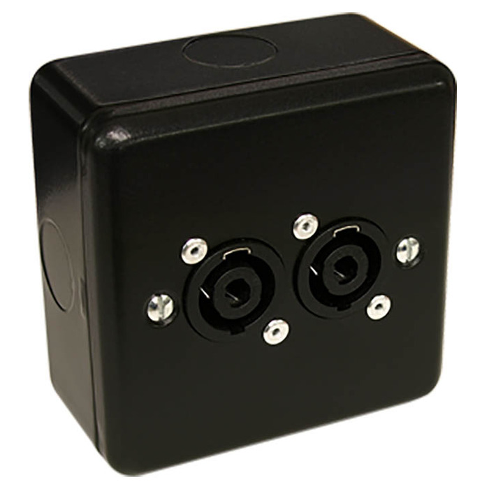 Surface Fitting Speakon Connector Box - 2 Connectors