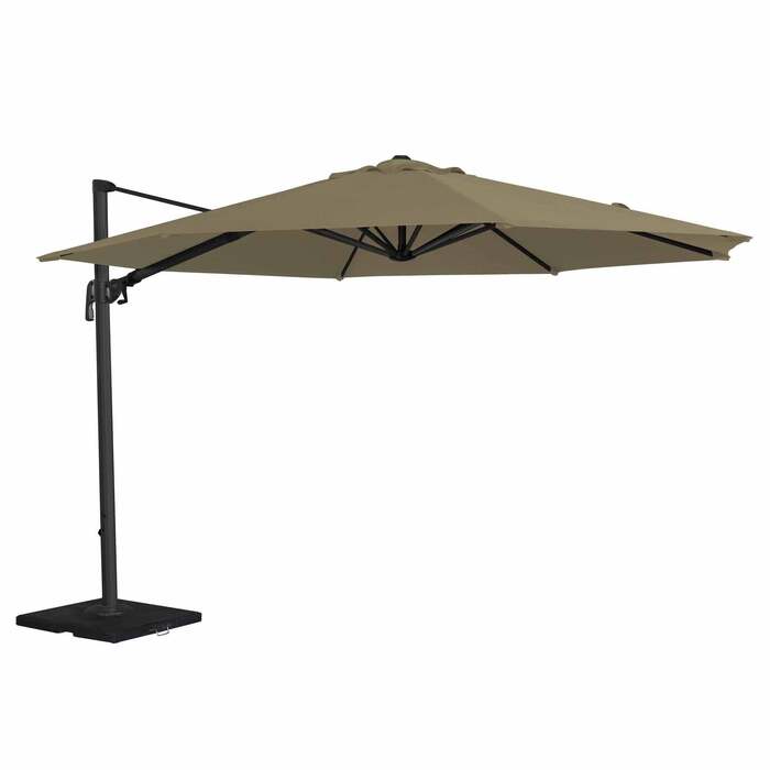 Alexander Rose 3. 5m Cantilever Round Garden Parasol - Taupe