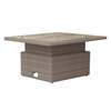 Robert Charles Tennessee Adjustable Square Rattan Dining Table