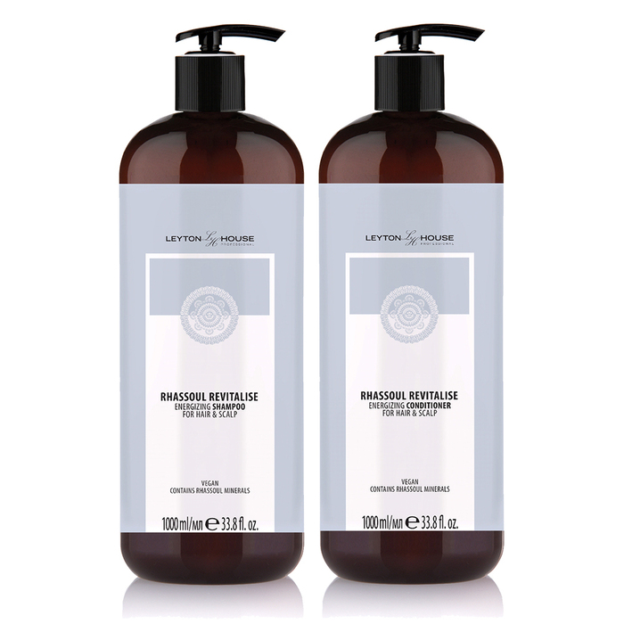 Leyton House Rhassoul Revitalise Energising Litre Duo
