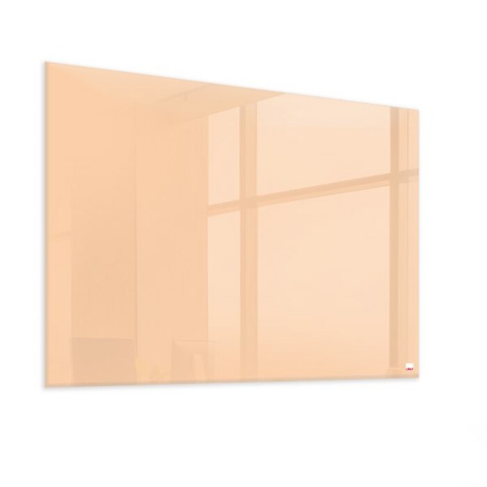 Casca Magnetic Glass Writing Board 1000 x 800mm, Pink Nude