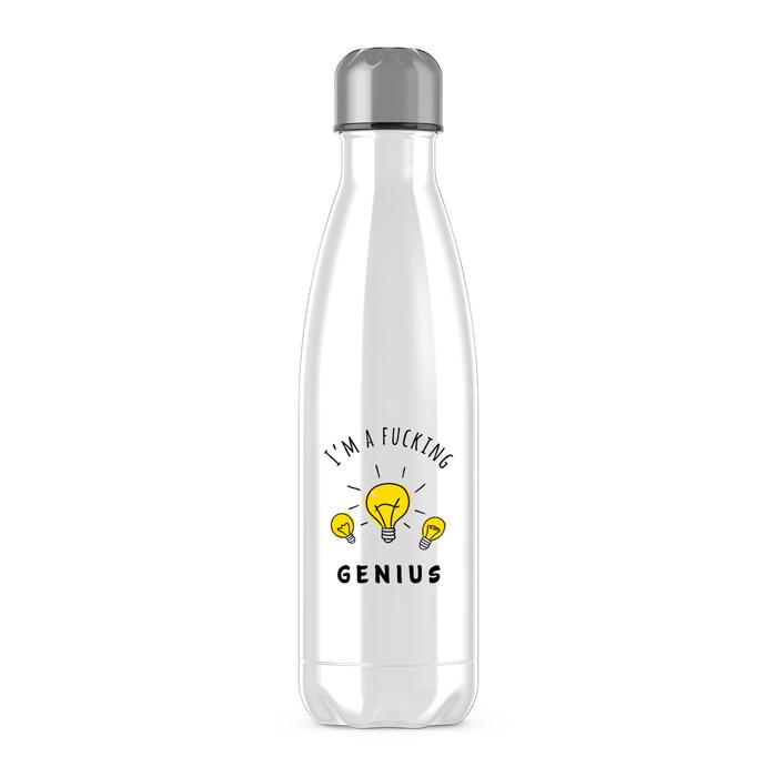 I'm A Fucking Genius Water Bottle