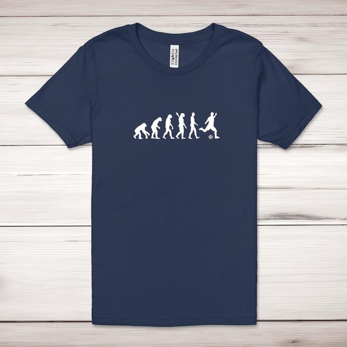Evolution Of A Footballer Adult T-Shirt